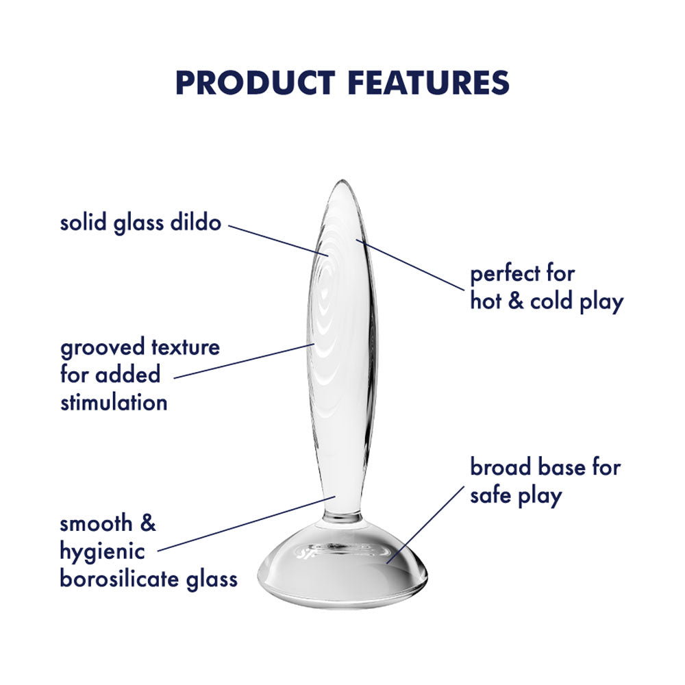Satisfyer Sparkling Crystal Clear Glass Butt Plug