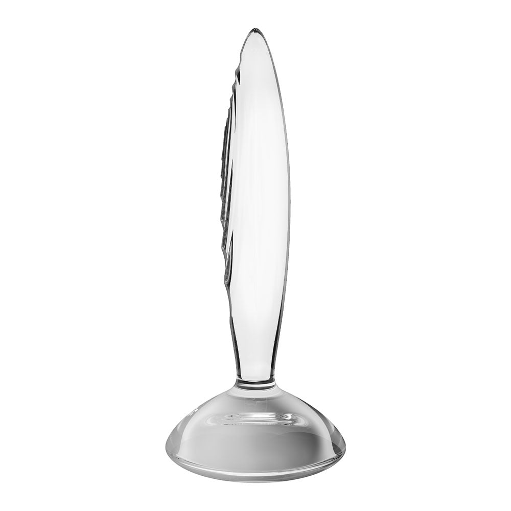 Satisfyer Sparkling Crystal Clear Glass Butt Plug