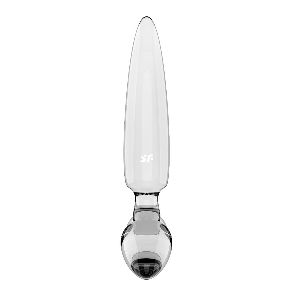 Satisfyer Triple Crystal 1 Clear Clear Glass 3 In 1 Butt Plug