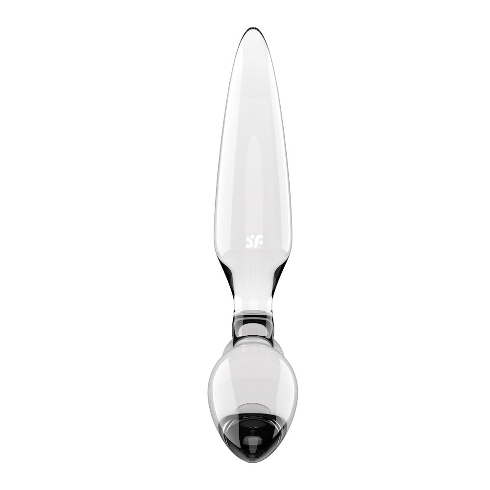 Satisfyer Triple Crystal 2 Clear Clear Glass 3 In 1 Butt Plug