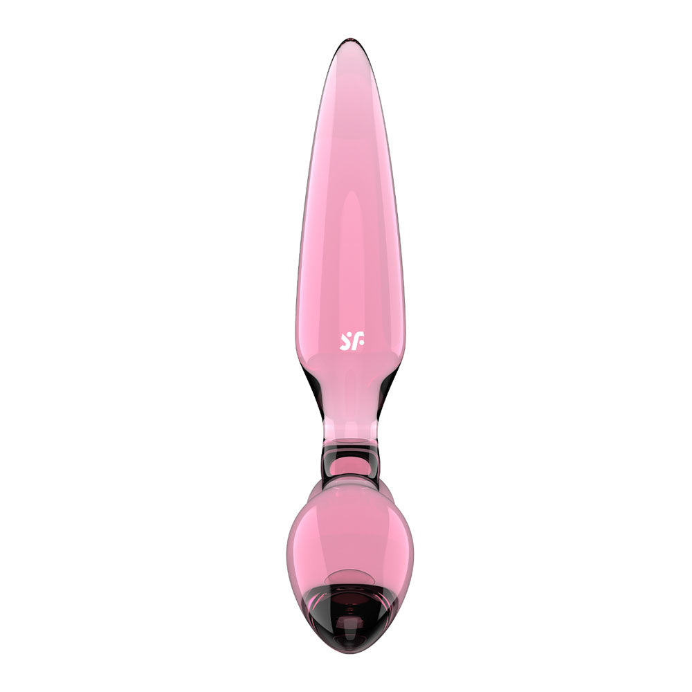 Satisfyer Triple Crystal 2 Pink Pink Glass 3 In 1 Butt Plug