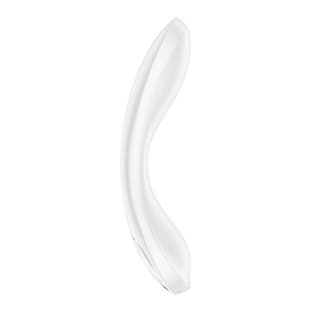 Satisfyer G Spot Wave 2 White White 23.6 Cm Usb Rechargeable Flicking Tip Vibrator