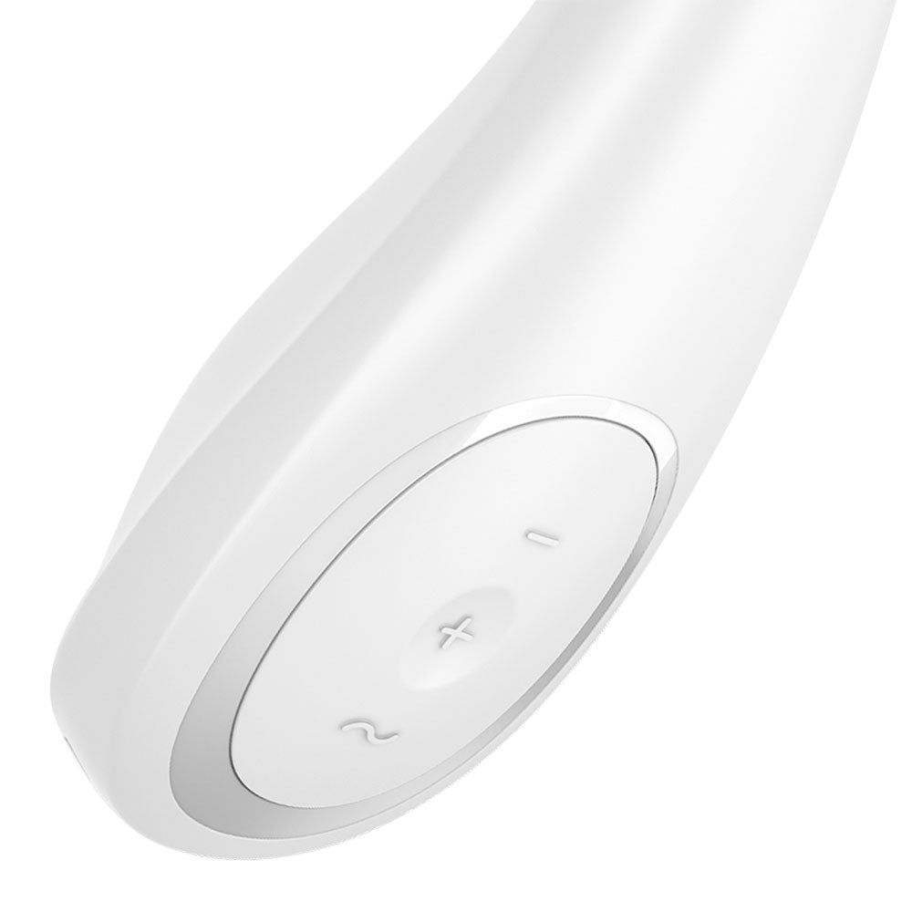 Satisfyer G Spot Wave 2 White White 23.6 Cm Usb Rechargeable Flicking Tip Vibrator