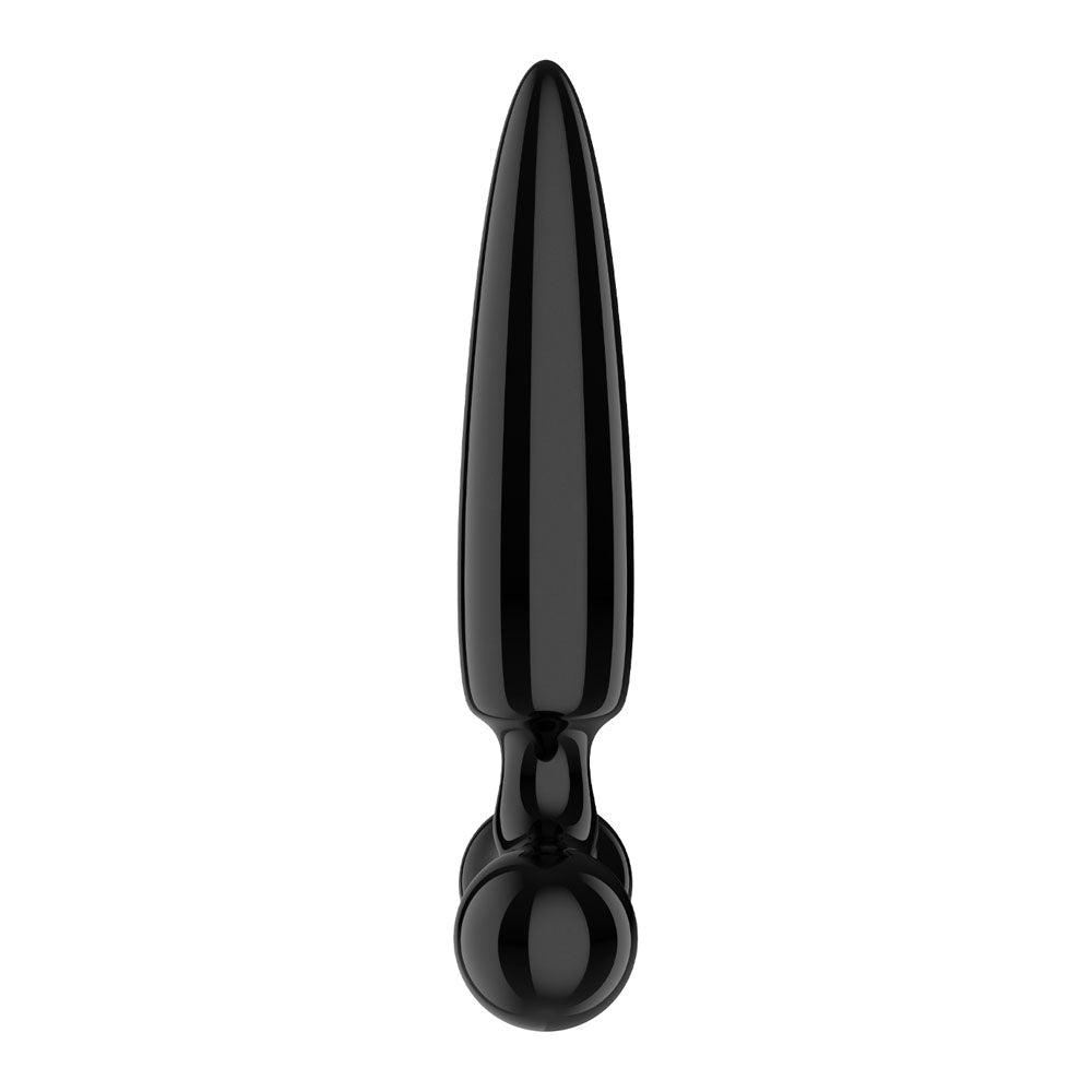 Satisfyer Triple Crystal 1 Black Black Glass 3 In 1 Butt Plug