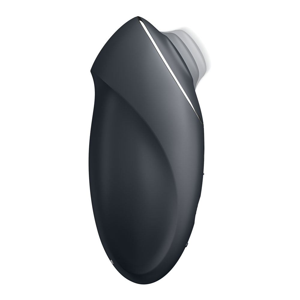 Satisfyer Tap & Climax 1 Grey Grey Usb Rechargeable Pulsing Stimulator