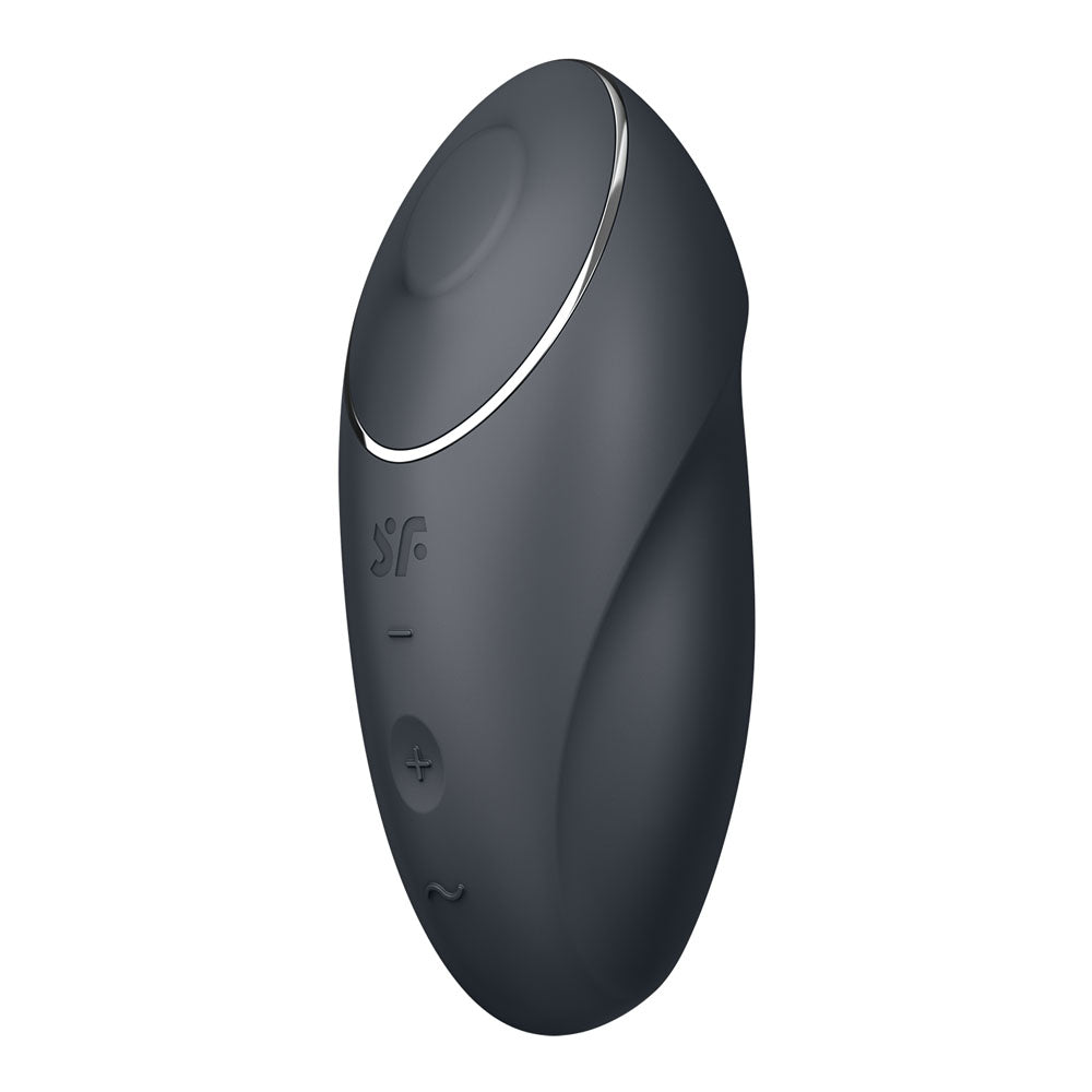 Satisfyer Tap & Climax 1 Grey Grey Usb Rechargeable Pulsing Stimulator
