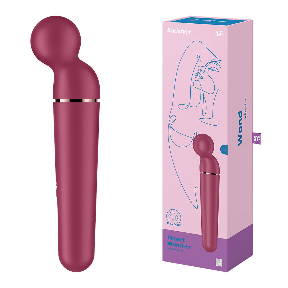 Satisfyer Planet Wand Er Berry Berry/Rose Gold Usb Rechargeable Massager Wand
