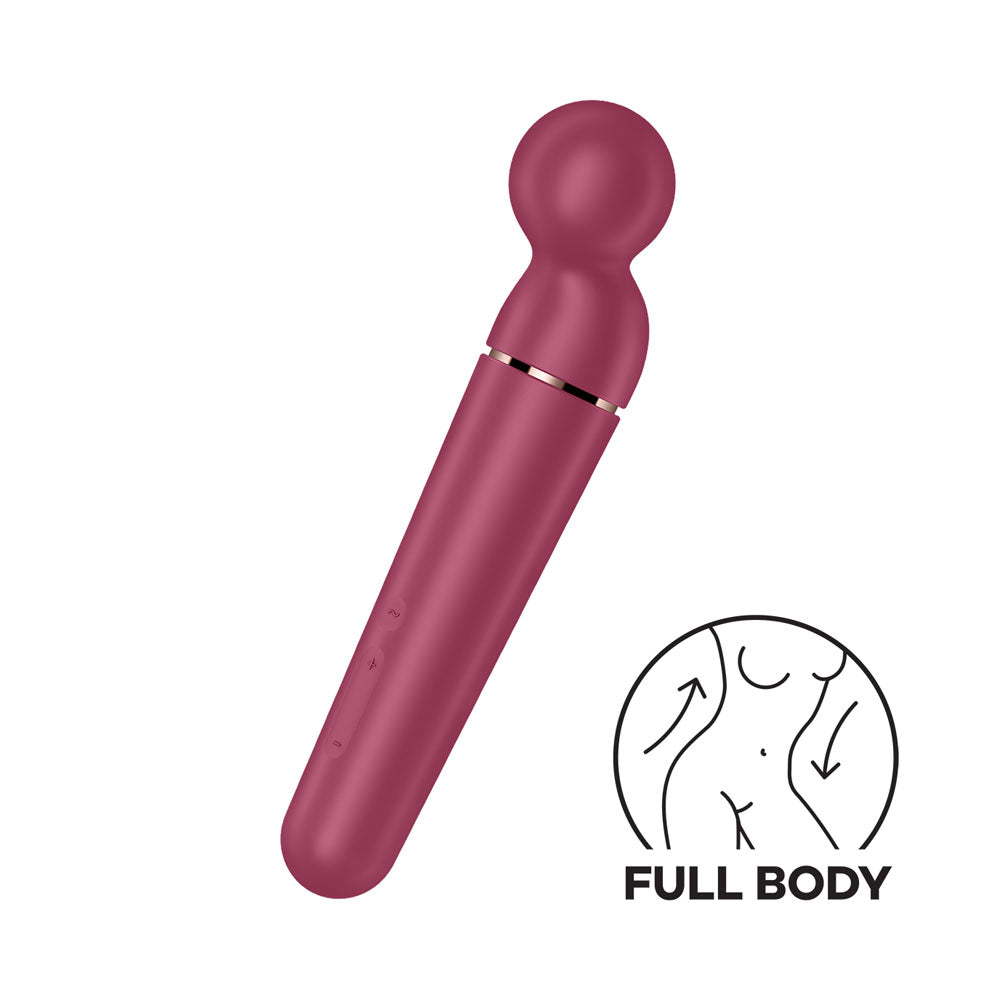 Satisfyer Planet Wand Er Berry Berry/Rose Gold Usb Rechargeable Massager Wand