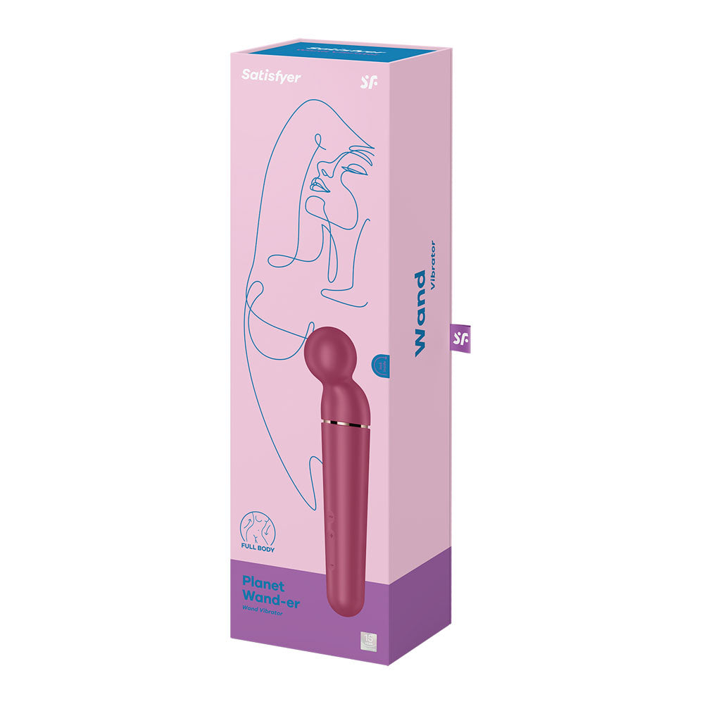 Satisfyer Planet Wand Er Berry Berry/Rose Gold Usb Rechargeable Massager Wand