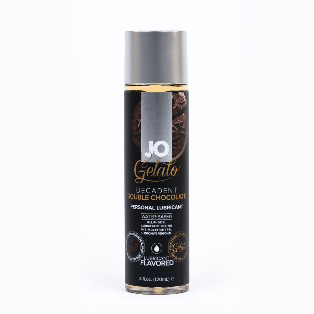 Jo Gelato Decadent Double Chocolate Lubricant 120 M L Chocolate Flavoured Water Based Lubricant 120 Ml Bottle