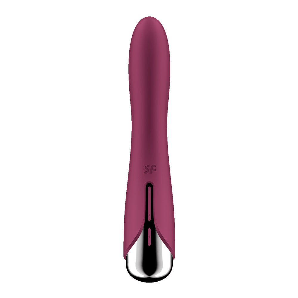 Satisfyer Spinning Vibe 1 Red Red 17.8 Cm Usb Rechargeable Rotating Vibrator
