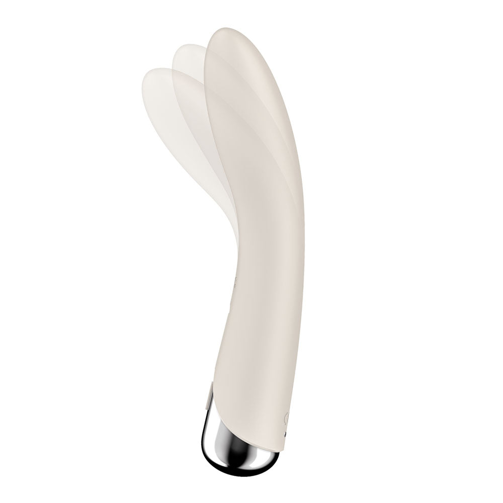 Satisfyer Spinning Vibe 1 Beige Beige 17.8 Cm Usb Rechargeable Rotating Vibrator