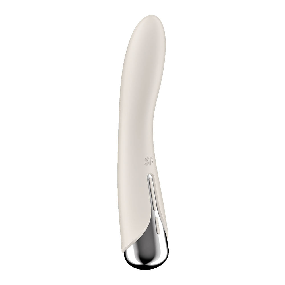 Satisfyer Spinning Vibe 1 Beige Beige 17.8 Cm Usb Rechargeable Rotating Vibrator