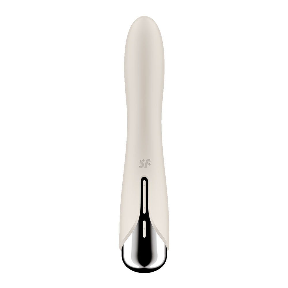 Satisfyer Spinning Vibe 1 Beige Beige 17.8 Cm Usb Rechargeable Rotating Vibrator