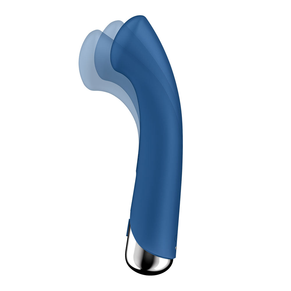 Satisfyer Spinning G Spot 1 Blue Blue 16.5 Cm Usb Rechargeable Rotating Vibrator