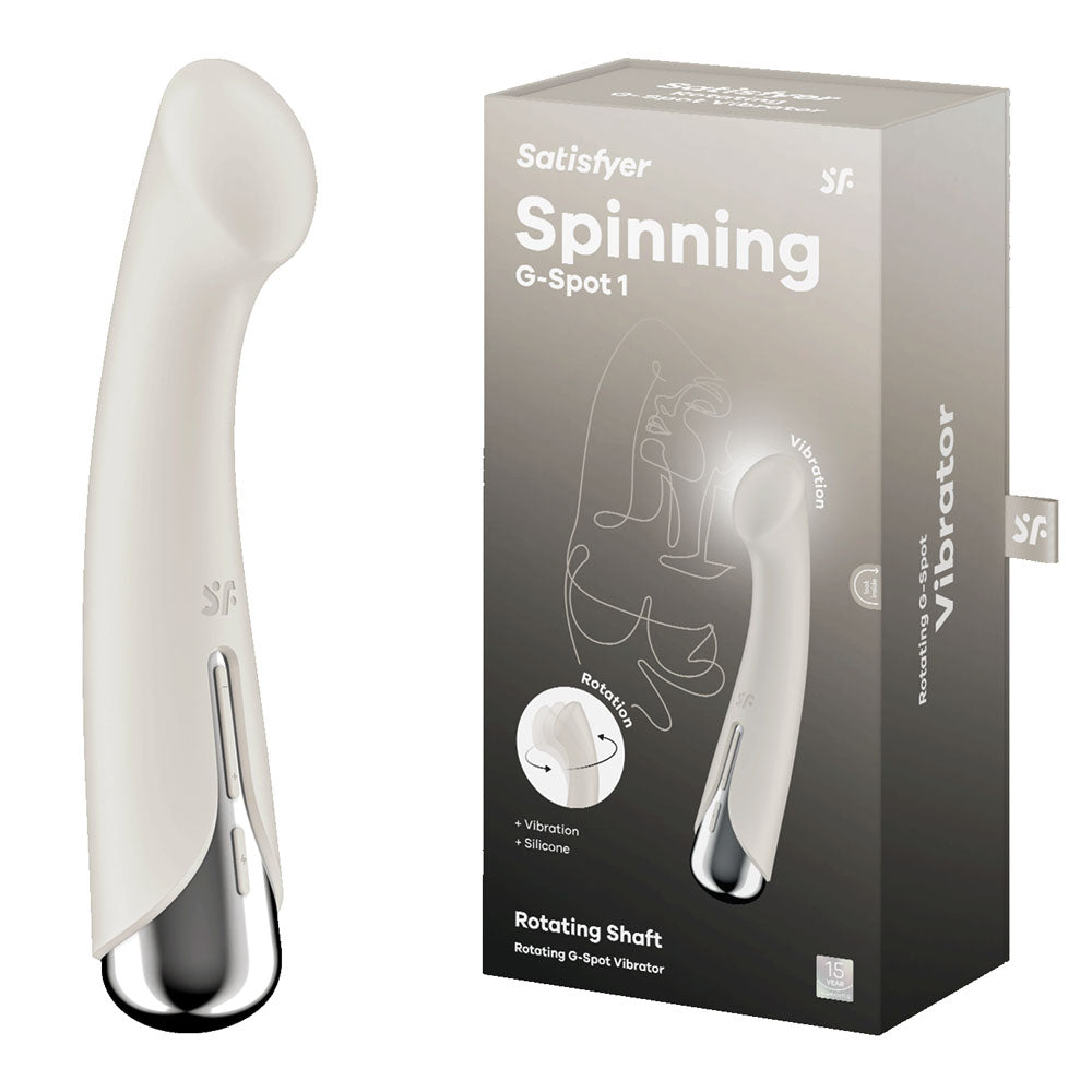 Satisfyer Spinning G Spot 1 Beige Beige 16.5 Cm Usb Rechargeable Rotating Vibrator