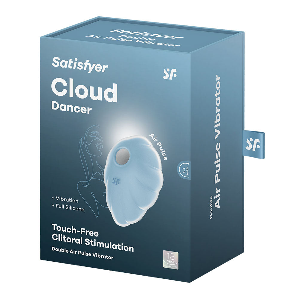 Satisfyer Cloud Dancer Blue Blue Usb Rechargeable Vibrating Air Pulse Stimulator