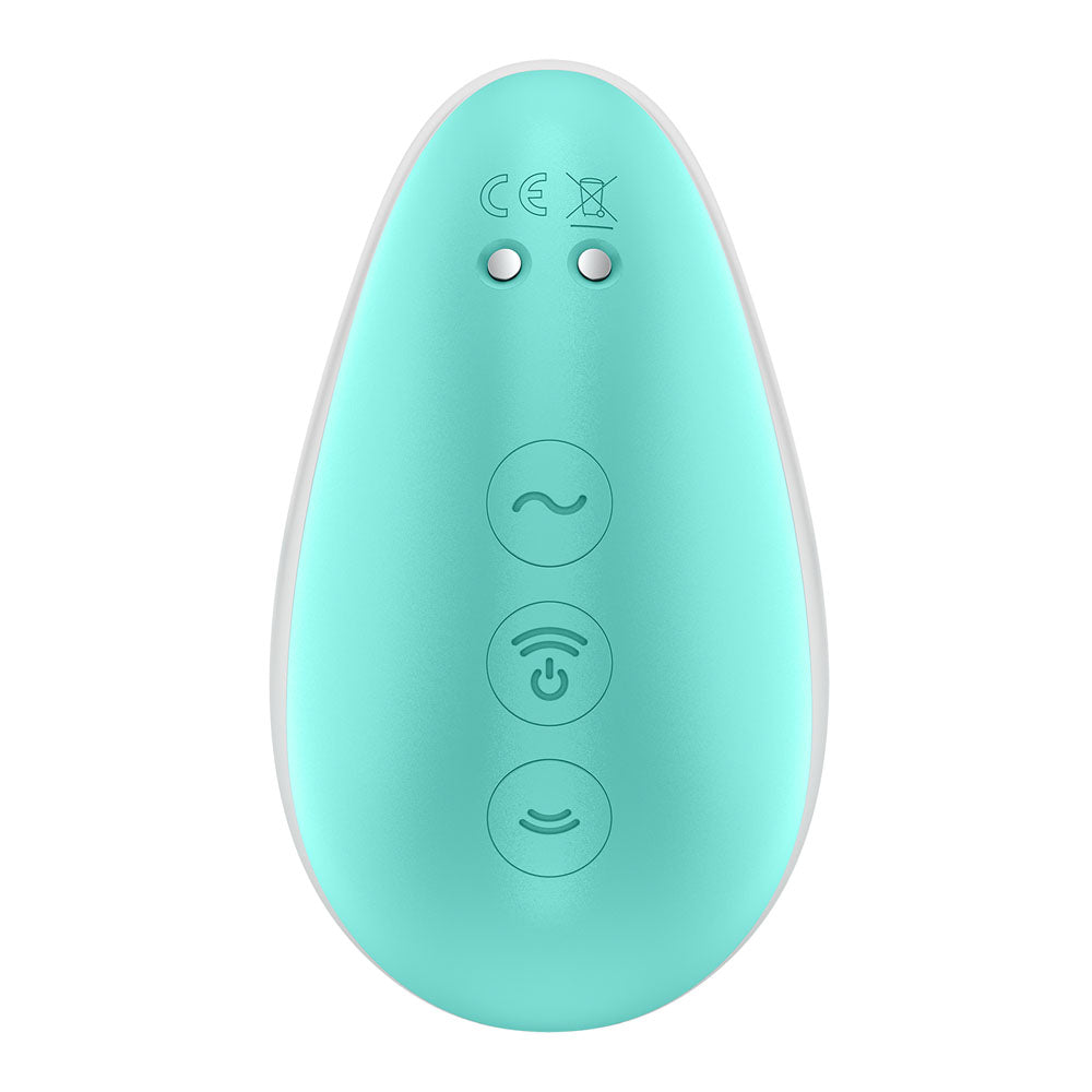 Satisfyer Pixie Dust Mint/Pink Mint/Pink Usb Rechargeable Vibrating Air Pulse Stimulator