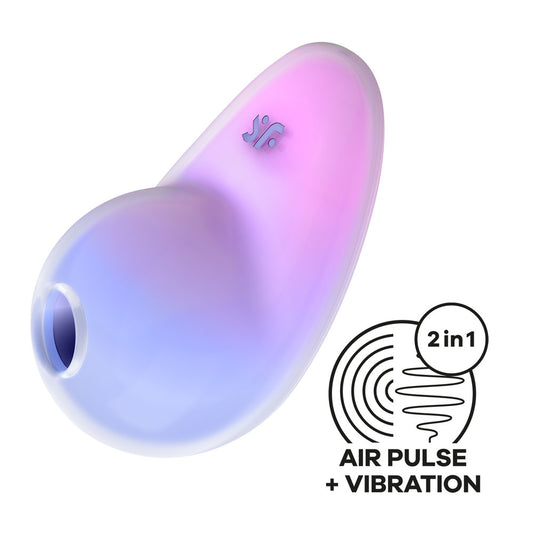Satisfyer Pixie Dust Violet/Pink Violet/Pink Usb Rechargeable Vibrating Air Pulse Stimulator