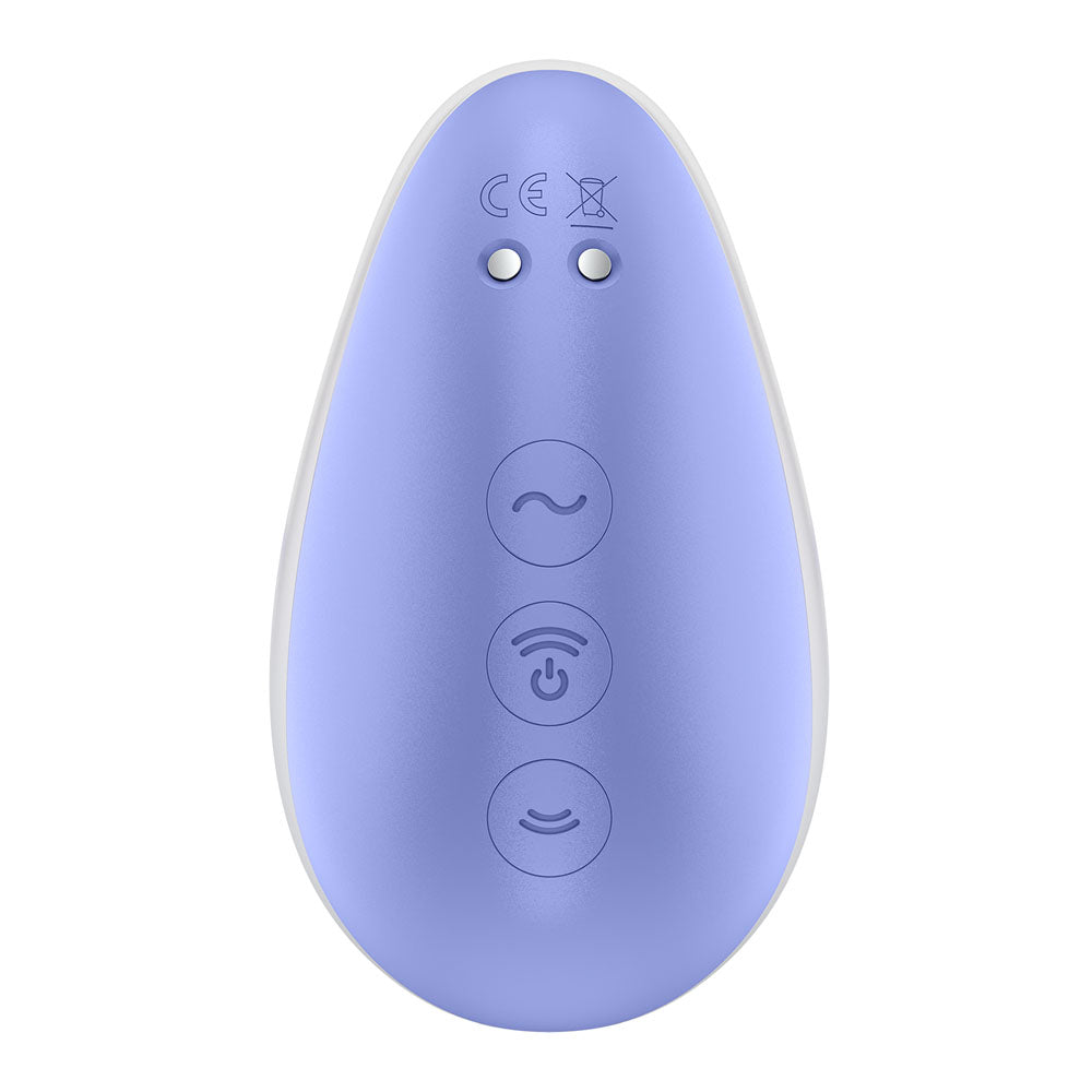 Satisfyer Pixie Dust Violet/Pink Violet/Pink Usb Rechargeable Vibrating Air Pulse Stimulator