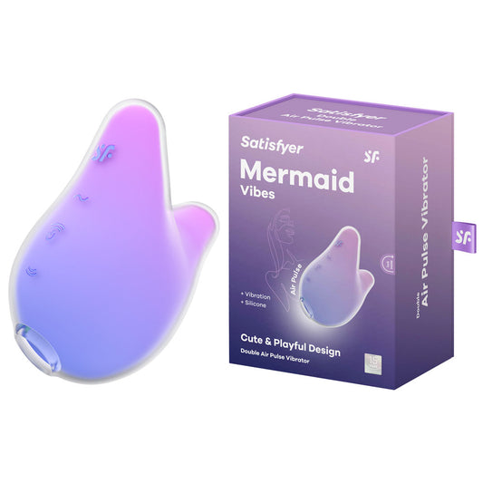 Satisfyer Mermaid Vibes Violet/Pink Violet/Pink Usb Rechargeable Air Pulse Stimulator