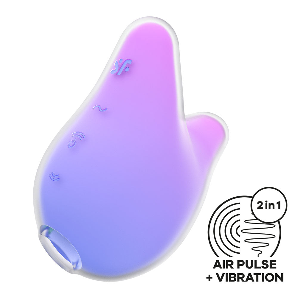 Satisfyer Mermaid Vibes Violet/Pink Violet/Pink Usb Rechargeable Air Pulse Stimulator