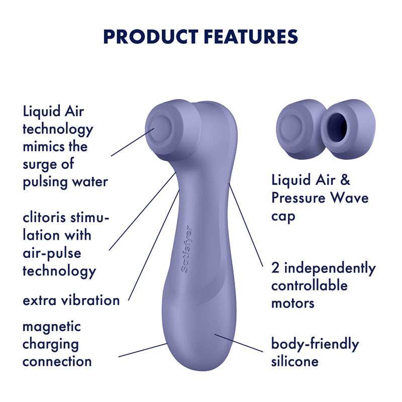 Satisfyer Pro 2 Generation 3 Lilac Lilac Touch Free Usb Rechargeable Clitoral Stimulator