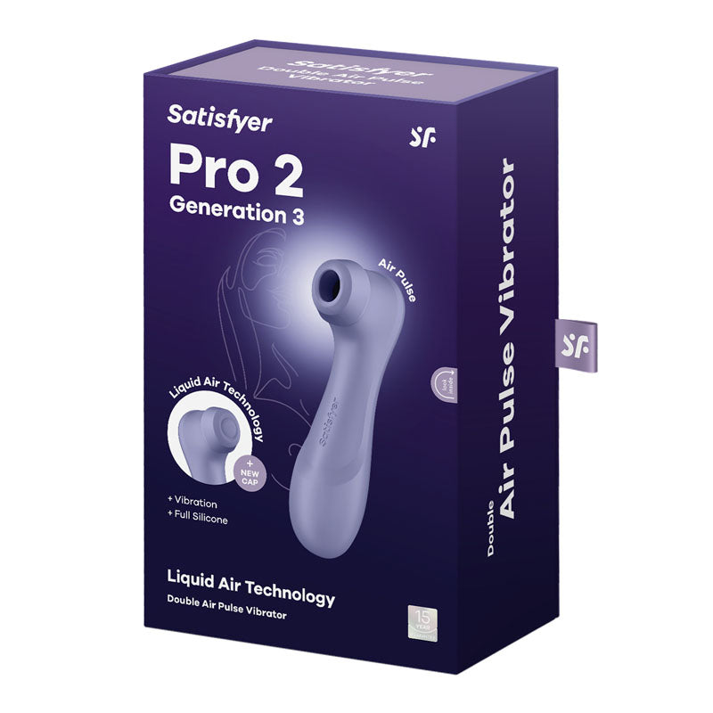 Satisfyer Pro 2 Generation 3 Lilac Lilac Touch Free Usb Rechargeable Clitoral Stimulator
