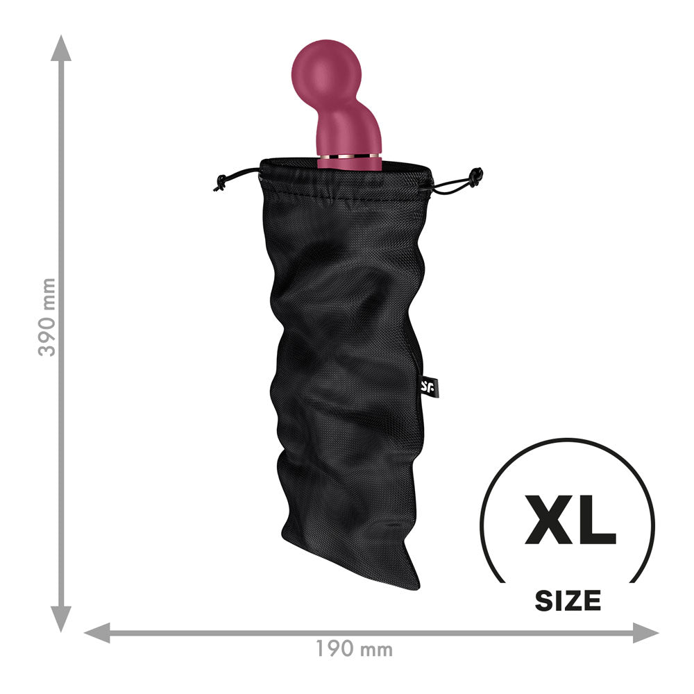 Satisfyer Treasure Bag X Large Black Black Xl Toy Storage Bag