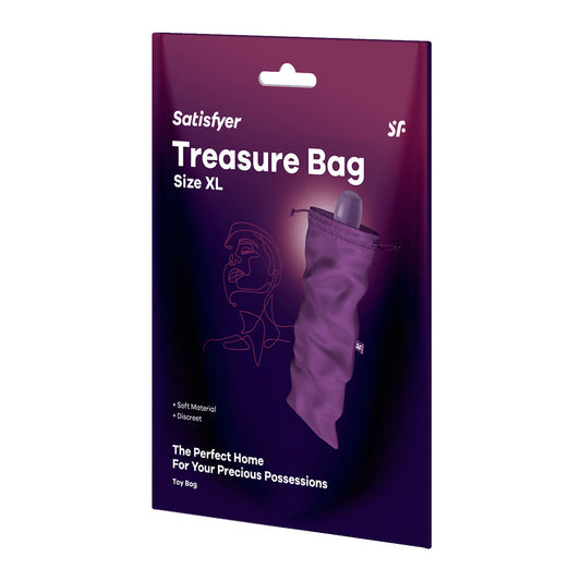 Satisfyer Treasure Bag X Large Violet Violet Xl Toy Storage Bag