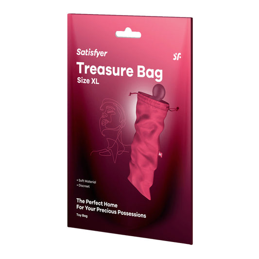 Satisfyer Treasure Bag X Large Pink Pink Xl Toy Storage Bag
