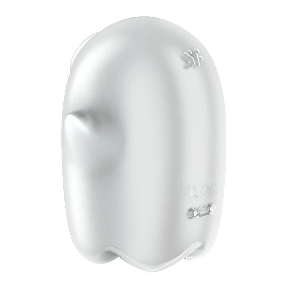 Satisfyer Glowing Ghost White Glow In Dark White Usb Rechargeable Air Pulse Stimulator