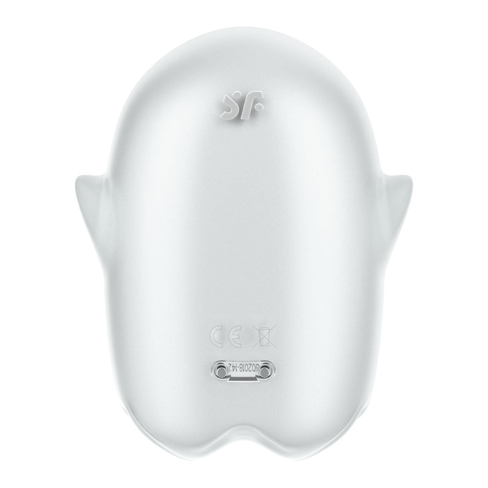 Satisfyer Glowing Ghost White Glow In Dark White Usb Rechargeable Air Pulse Stimulator