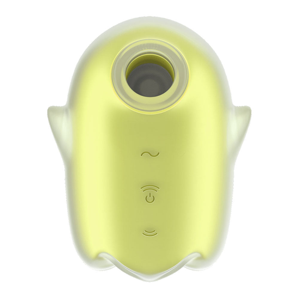 Satisfyer Glowing Ghost Yellow Glow In Dark Yellow Usb Rechargeable Air Pulse Stimulator