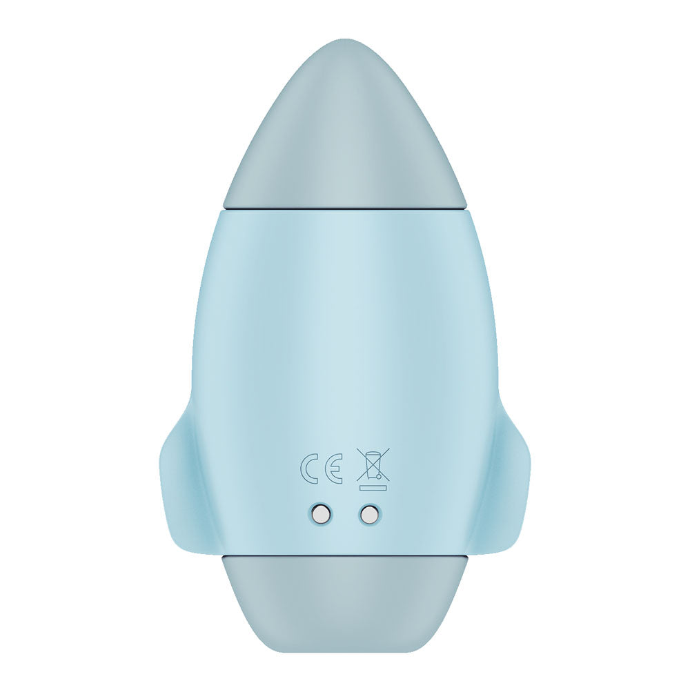Satisfyer Mission Control Blue Blue Usb Rechargeable Vibrating Air Pulse Stimulator