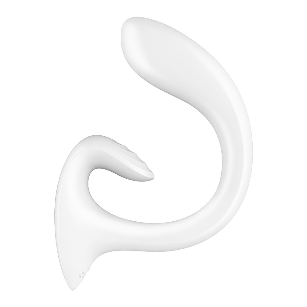 Satisfyer G For Goddess 1 White White Usb Rechargeable Vibrator With Clit Stim