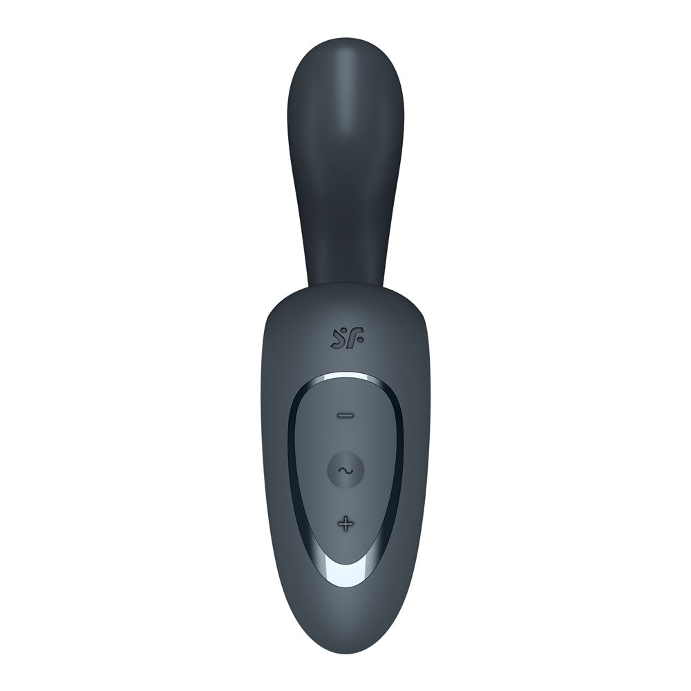 Satisfyer G For Goddess 1 Dark Grey Dark Grey Usb Rechargeable Vibrator With Clit Stim