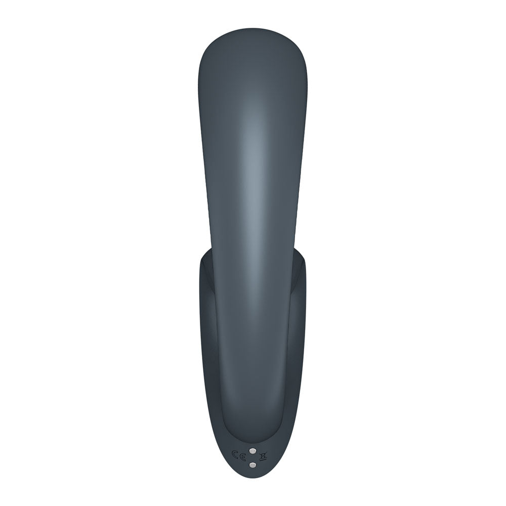 Satisfyer G For Goddess 1 Dark Grey Dark Grey Usb Rechargeable Vibrator With Clit Stim