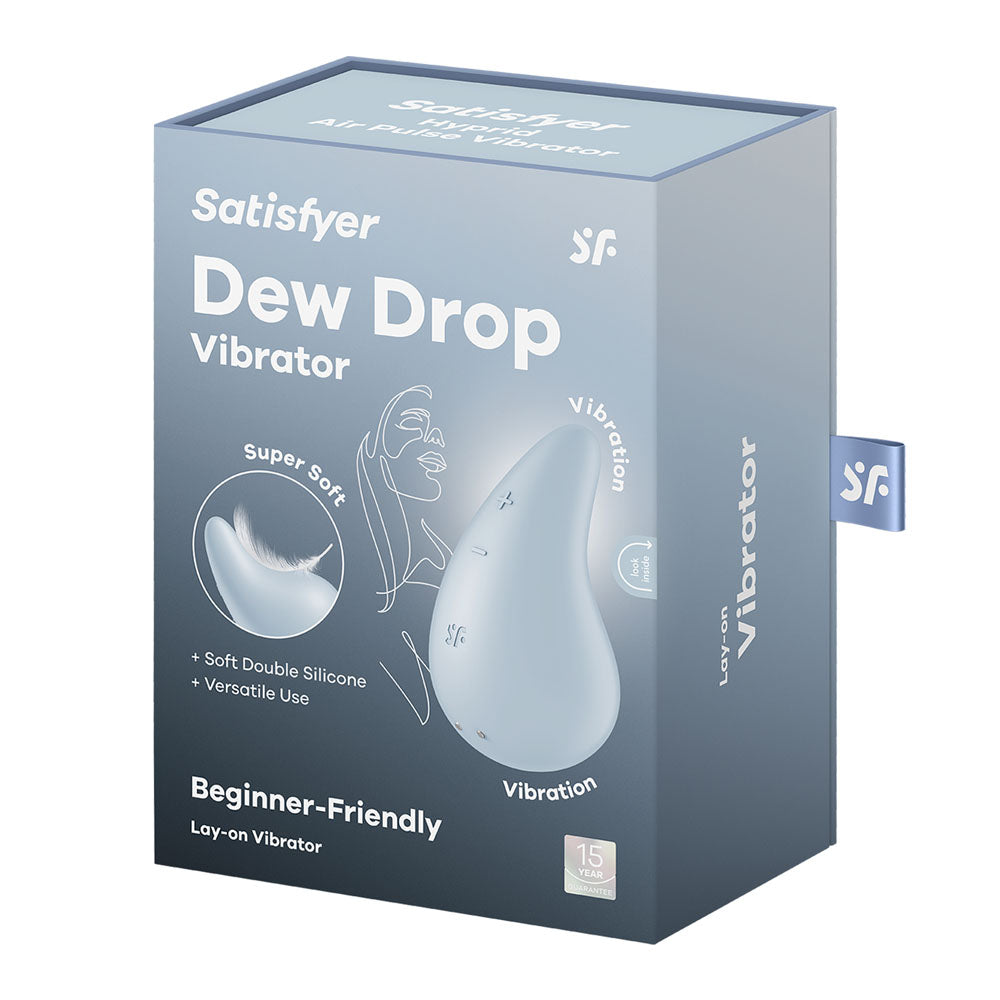 Satisfyer Dew Drop Light Blue Usb Rechargeable Stimulator