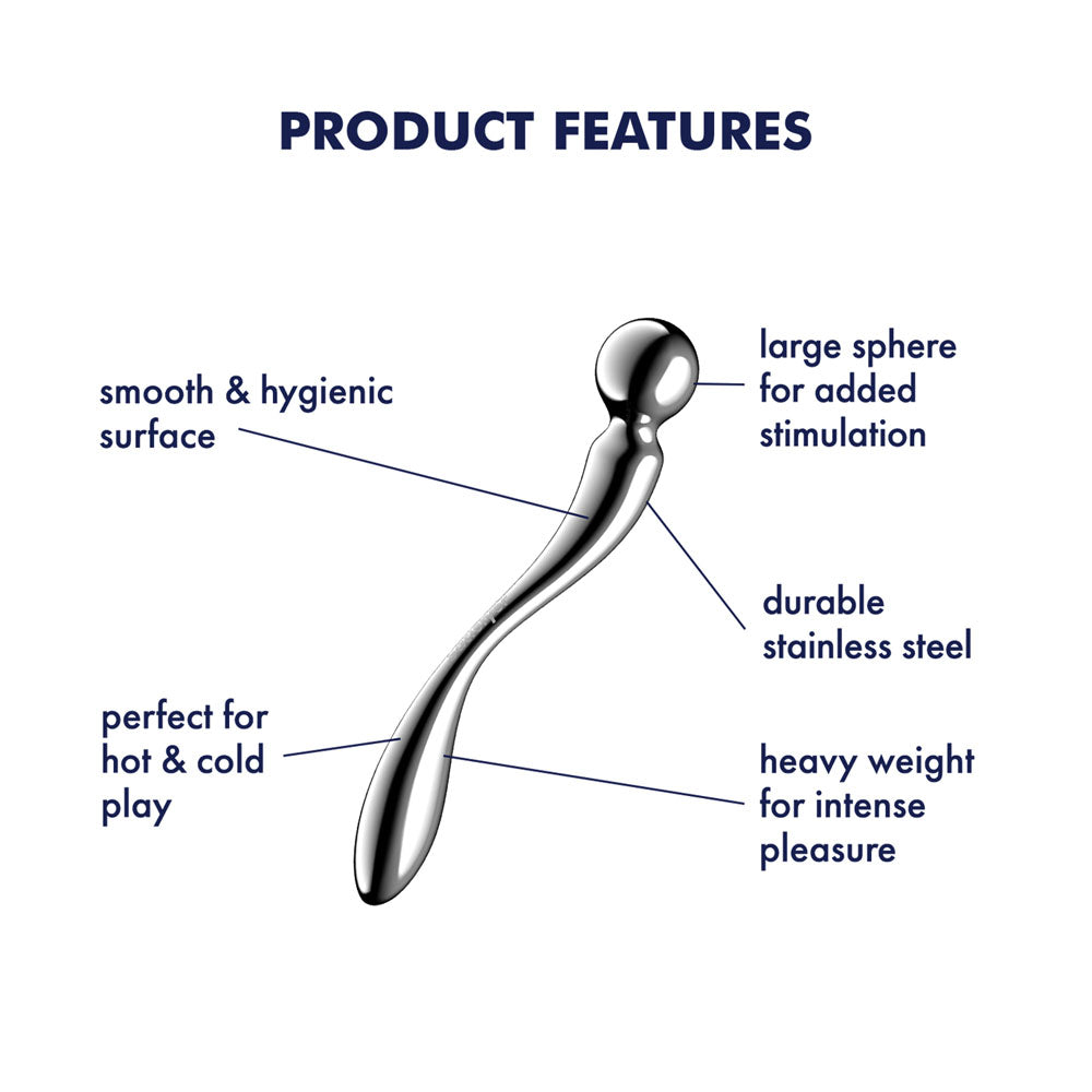Satisfyer Star Force 2 Chrome Steel 22 Cm Dildo
