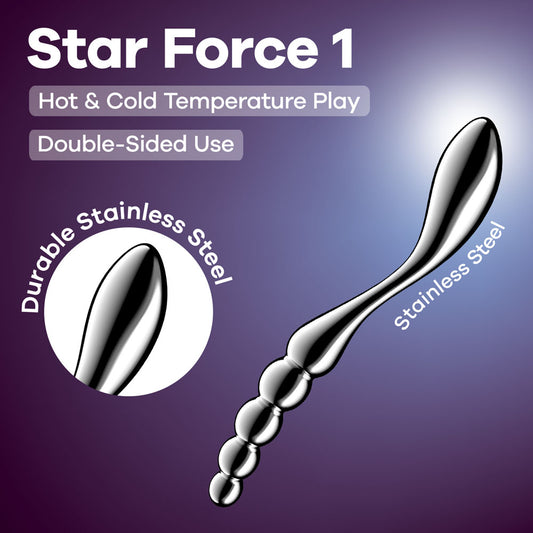Satisfyer Star Force 1 Chrome Steel 21 Cm Dildo