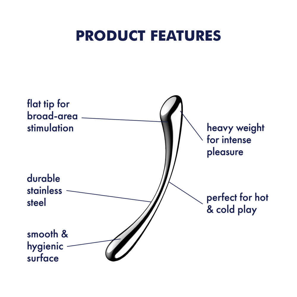 Satisfyer Cosmic Crest 1 Chrome Steel 24 Cm Dildo