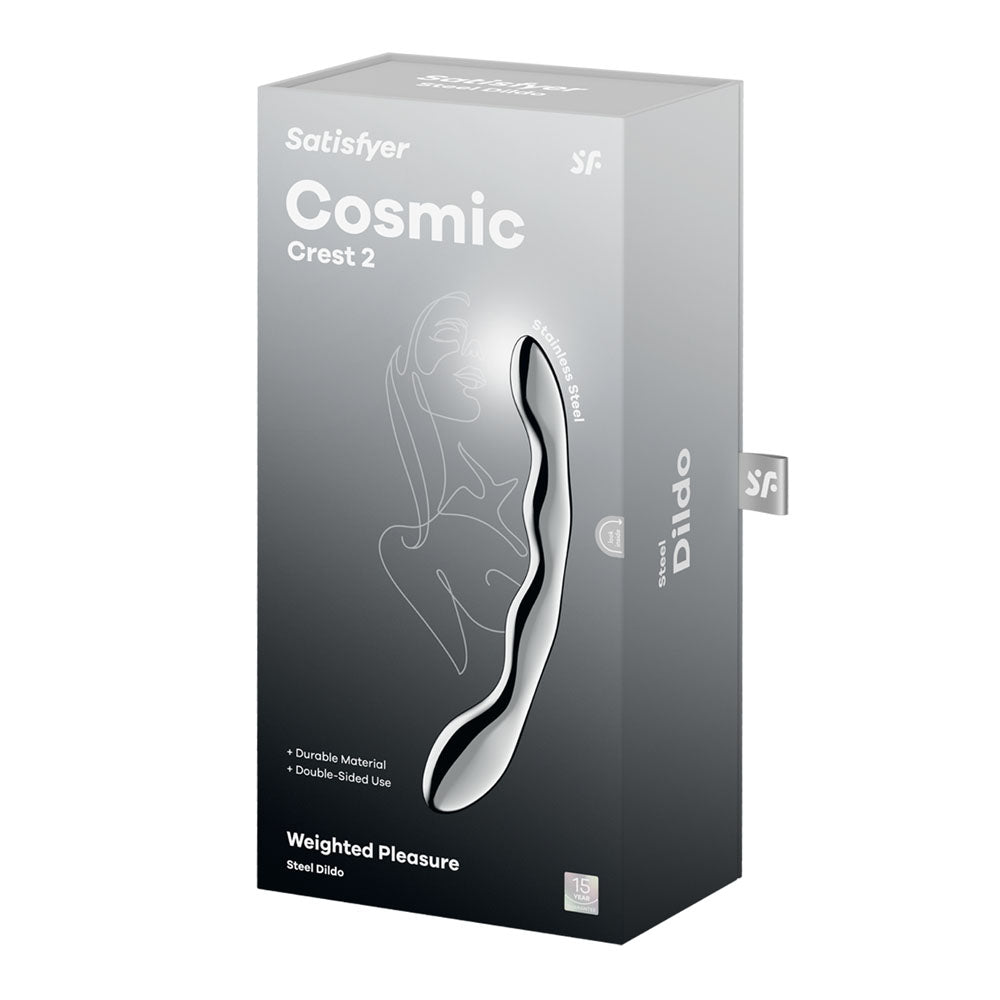 Satisfyer Cosmic Crest 2 Chrome Steel 20.5 Cm Dildo