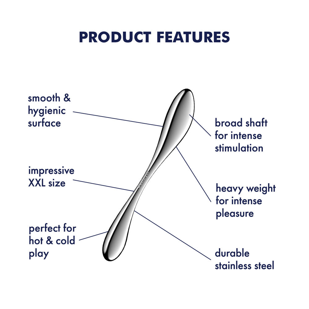 Satisfyer Star Force 3 Chrome Steel 27 Cm Dildo
