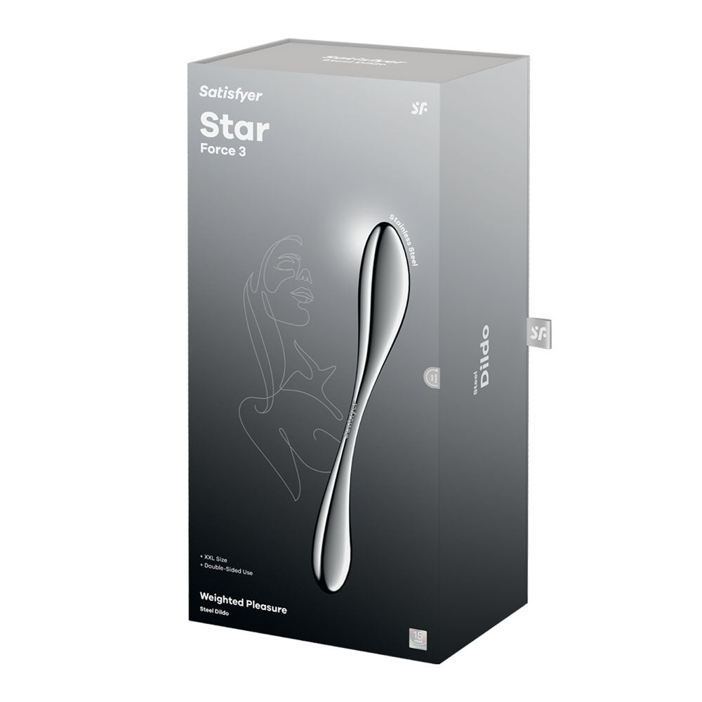 Satisfyer Star Force 3 Chrome Steel 27 Cm Dildo