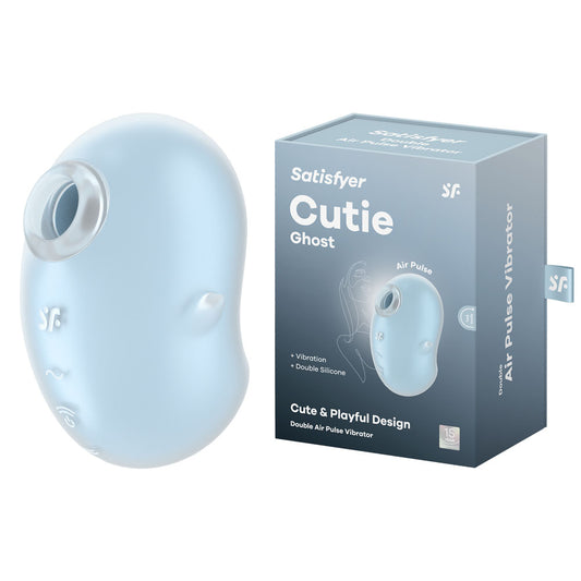 Satisfyer Cutie Ghost Blue Blue Usb Rechargeable Air Pulse Stimulator
