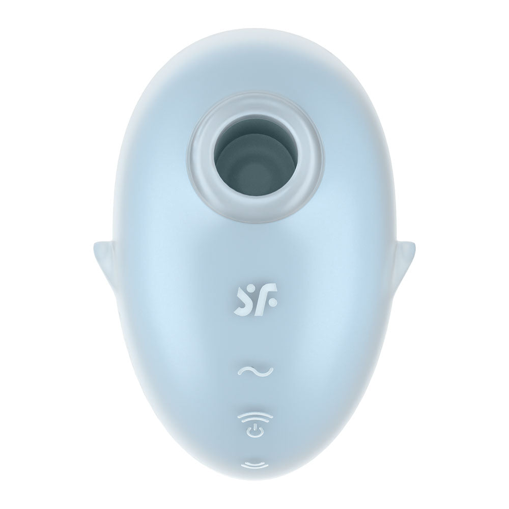 Satisfyer Cutie Ghost Blue Blue Usb Rechargeable Air Pulse Stimulator