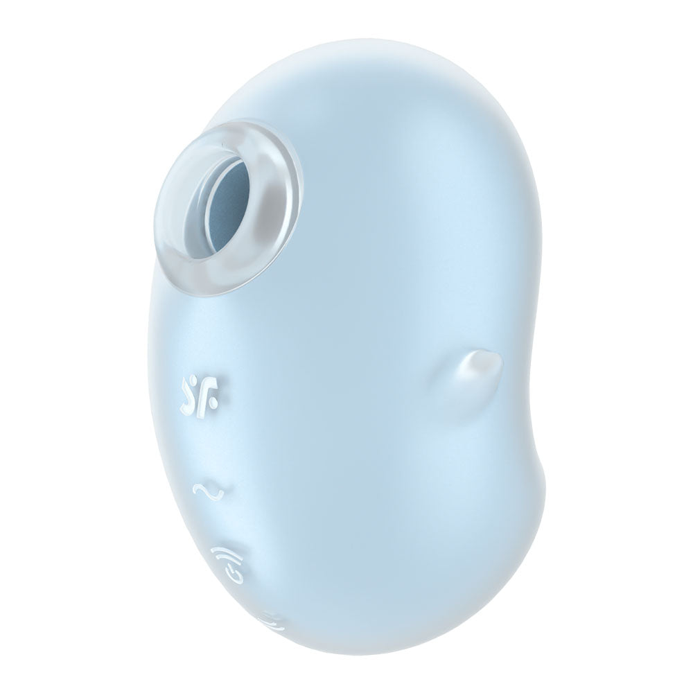 Satisfyer Cutie Ghost Blue Blue Usb Rechargeable Air Pulse Stimulator