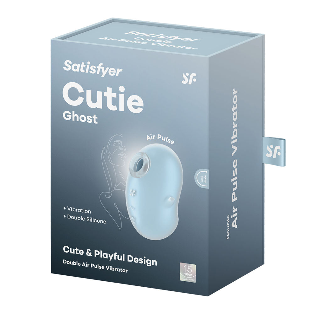 Satisfyer Cutie Ghost Blue Blue Usb Rechargeable Air Pulse Stimulator