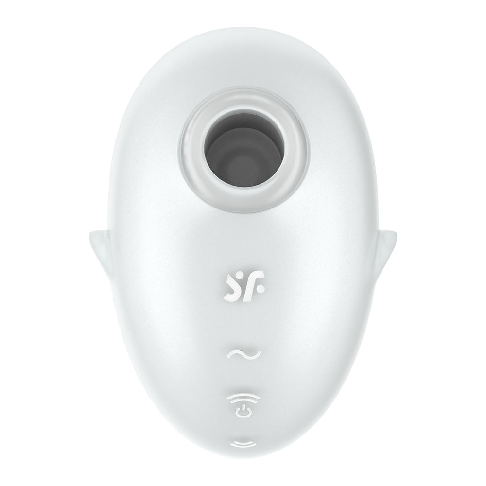 Satisfyer Cutie Ghost White White Usb Rechargeable Air Pulse Stimulator